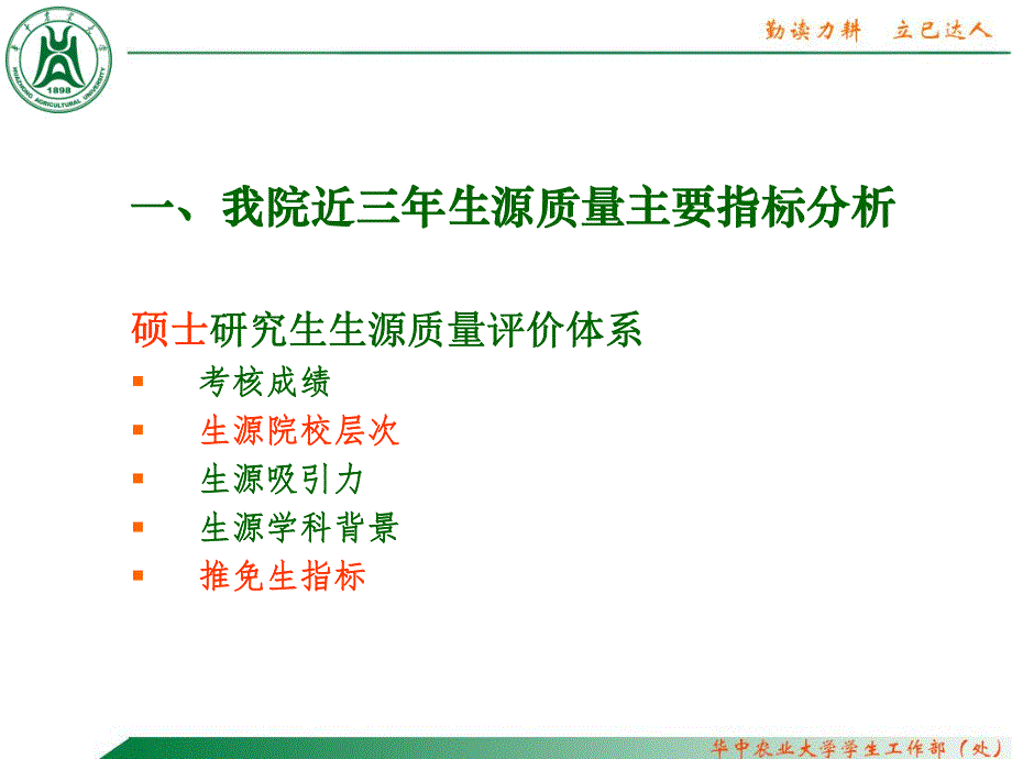 提高研究生生源质量的几点思考水产学院吴义生1月.ppt_第3页