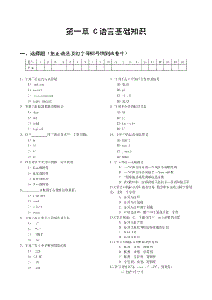 《C语言程序设计》课件chapter1.doc