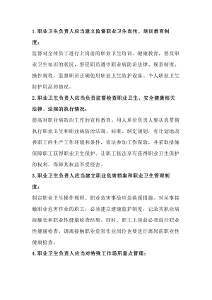 职业卫生负责人在职业病防治中应做好的工作.docx